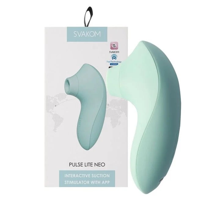 SVAKOM - Pulse Lite Neo 智能陰蒂吸啜按摩器 - 海藍色