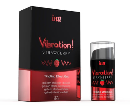 INTT - Vibration! 草莓味全性別刺激凝膠 - 15ml