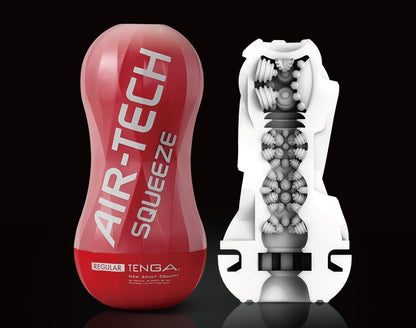 Tenga - Air-Tech Squeeze 重複使用型真空杯 標准型 - 紅色
